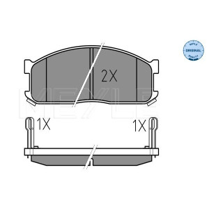 MEYLE 025 200 0215/W Pastillas de freno delantero para E-Series E-serie Besta K2500 K2700 K2900
