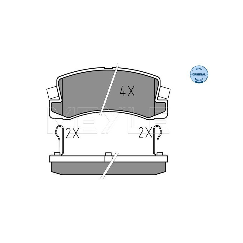 MEYLE 025 200 7615/W Brake Pads Set Rear for Corolla Camry Avensis Celica RX ES