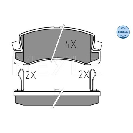MEYLE 025 200 7615/W Plaquettes de frein arrière pour Corolla Camry Avensis Celica RX ES