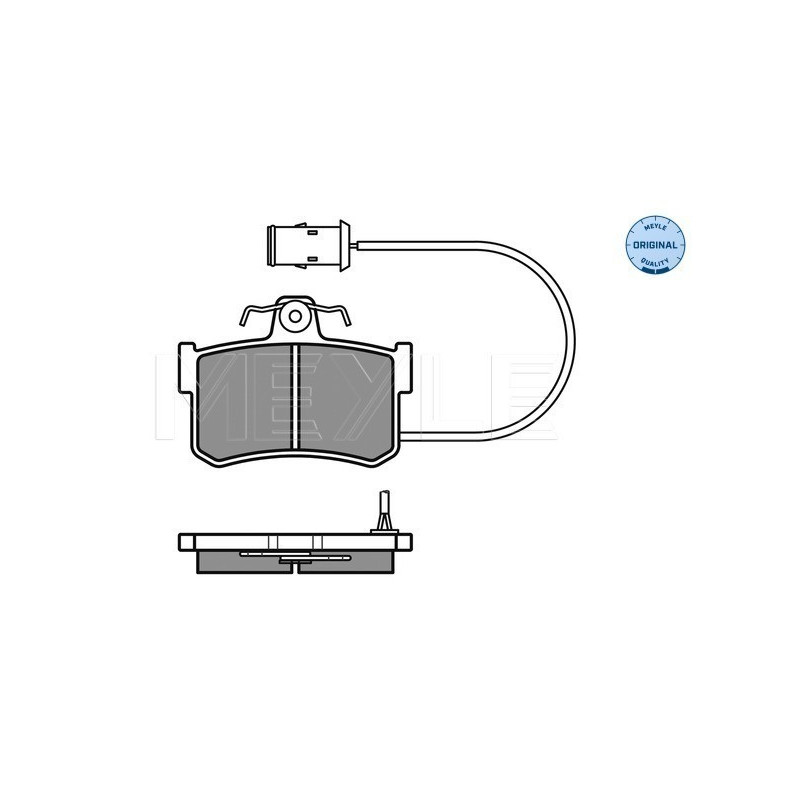 MEYLE 025 200 8714/W Klocki hamulcowe tył dla 800 MG MGF