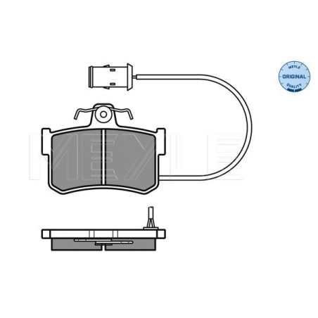 MEYLE 025 200 8714/W Brake Pads Set Rear for 800 MG MGF