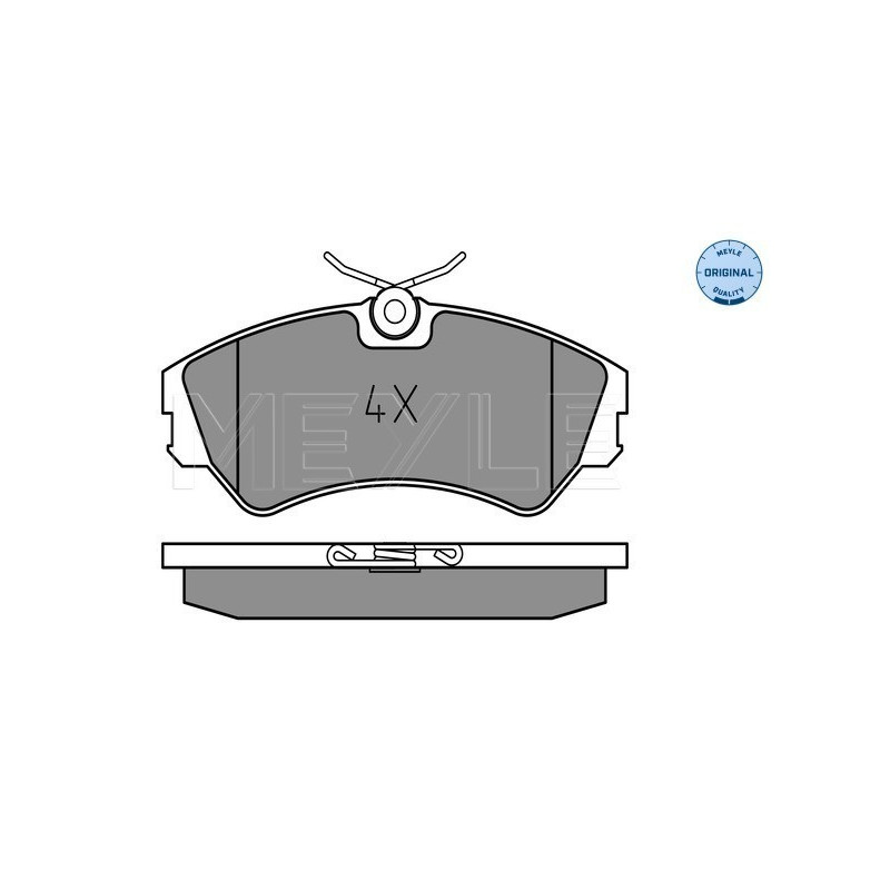 MEYLE 025 201 2419 Brake Pads Set Front for VW Transporter California