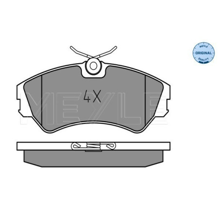 MEYLE 025 201 2419 Brzdové platničky predné pre VW Transporter California