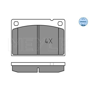MEYLE 025 201 5316 Pastiglie freno anteriore per Volvo 240 260