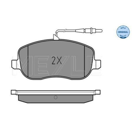 MEYLE 025 202 6119/W Brake Pads Set Front for Expert JUMPY Scudo 807 C8 Phedra Ulysse Croma