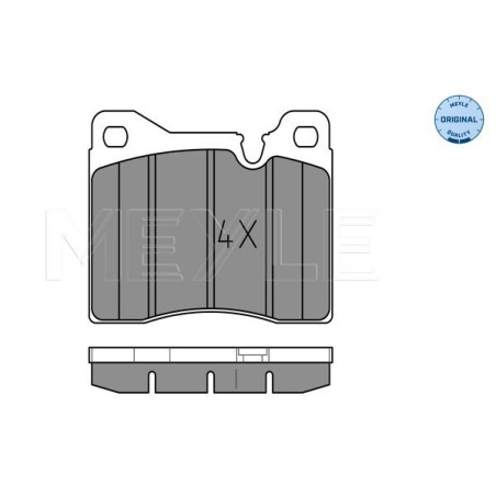 MEYLE 025 204 3715 Brake Pads Set Front for BMW 5 6