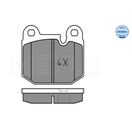 MEYLE 025 205 8816 Brake Pads Set Front for BMW 3