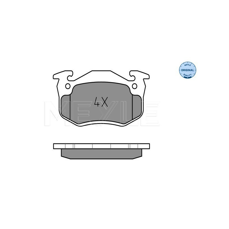MEYLE 025 206 3415 Plaquettes de frein avant pour Twingo Rapid Clio Super