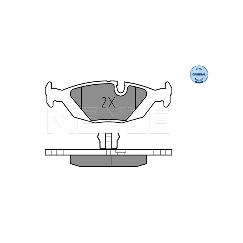 MEYLE 025 206 7516 Plaquettes de frein arrière pour BMW 3 5 6 7 Z1