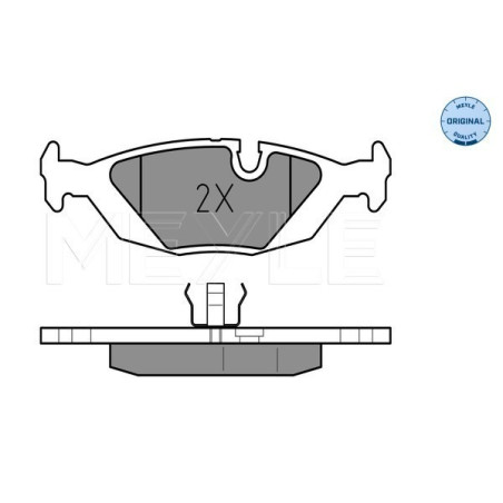 MEYLE 025 206 7516 Klocki hamulcowe tył dla BMW 3 5 6 7 Z1