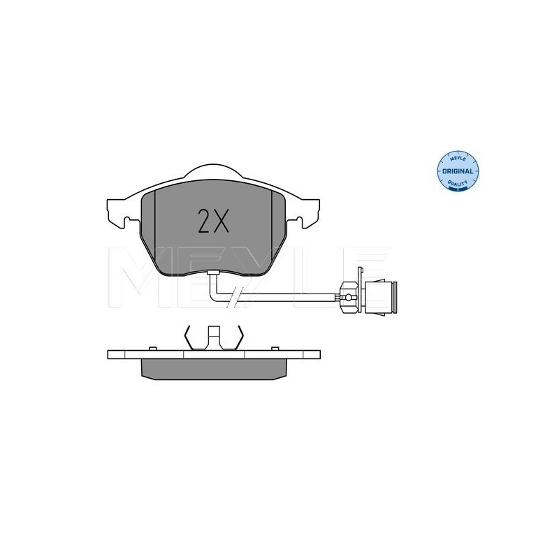 MEYLE 025 206 7619/W Brzdové platničky predné pre Audi A6 100