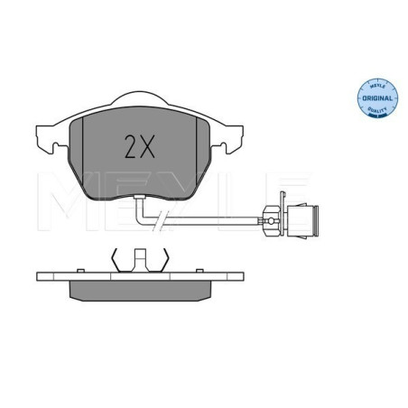 MEYLE 025 206 7619/W Brzdové destičky přední pro Audi A6 100