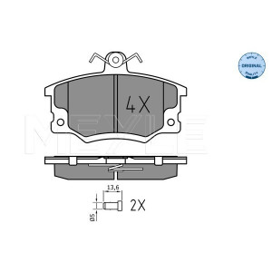 MEYLE 025 208 3317/W Pastillas de freno delantero para Tempra Dedra Tipo Punto Regata Y10 155 Delta