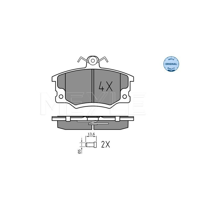 MEYLE 025 208 3317/W Brake Pads Set Front for Tempra Dedra Tipo Punto Regata Y10 155 Delta Uno 145 Y
