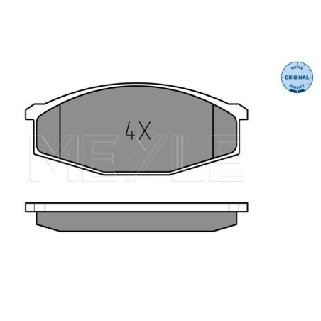 MEYLE 025 208 6316 Plaquettes de frein avant pour Nissan Patrol