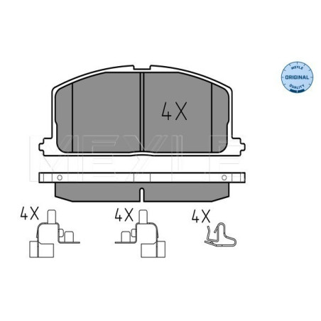 MEYLE 025 208 7015 Brake Pads Set Front for Corolla Carina Celica Camry Starlet MR PASEO Tercel
