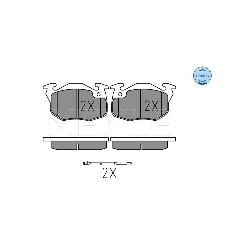 MEYLE 025 209 0518/W Plaquettes de frein avant pour 205 405 309 19 106 Rapid Clio Saxo Super 21 9