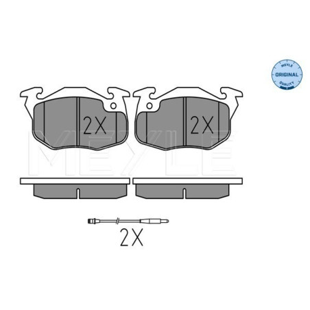 MEYLE 025 209 0518/W Brake Pads Set Front for 205 405 309 19 106 Rapid Clio Saxo Super 21 9 Express