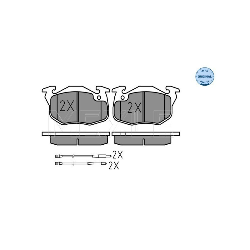 MEYLE 025 209 0618/W Pastillas de freno delantero para 106 C15 ZX AX 306