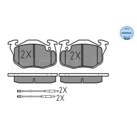 MEYLE 025 209 0618/W Brzdové platničky predné pre 106 C15 ZX AX 306