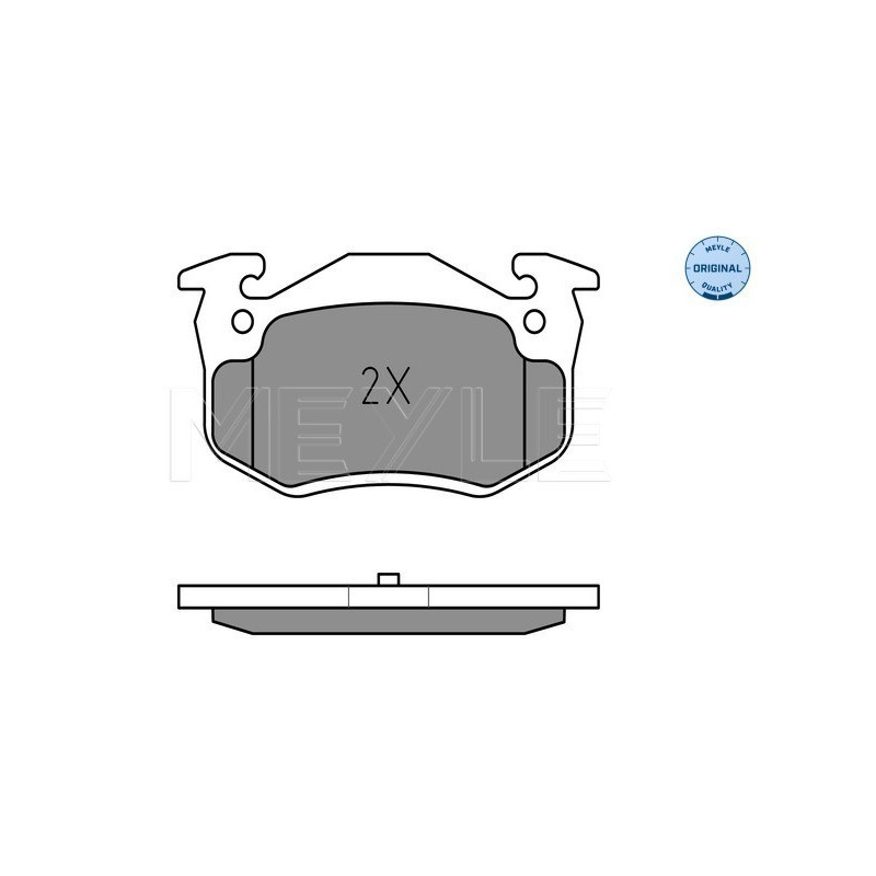 MEYLE 025 209 7311 Klocki hamulcowe tył dla 19 Clio 306 Xsara 206 Megane ZX 205 309 Saxo Super 106