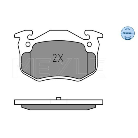 MEYLE 025 209 7311 Plaquettes de frein arrière pour 19 Clio 306 Xsara 206 Megane ZX 205 309 Saxo