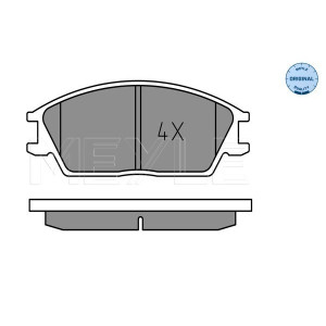 MEYLE 025 210 1214 Brake Pads Set Front for Accent Getz Pony / Excel S Coupe Accord Lantra