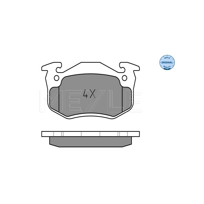 MEYLE 025 210 9615/W Klocki hamulcowe przód dla Rapid Twingo Super Clio