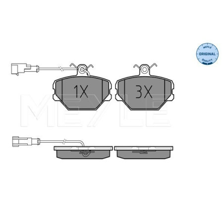 MEYLE 025 211 0016/W Plaquettes de frein avant pour Tipo Tempra Dedra Y10