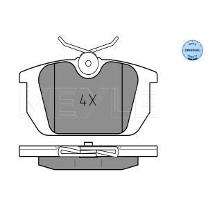 MEYLE 025 211 0314 Pastillas de freno trasero para Tempra Tipo Dedra 33 155 Delta 145 146 Marea