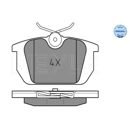 MEYLE 025 211 0314 Pastiglie freno posteriore per Tempra Tipo Dedra 33 155 Delta 145 146 Marea