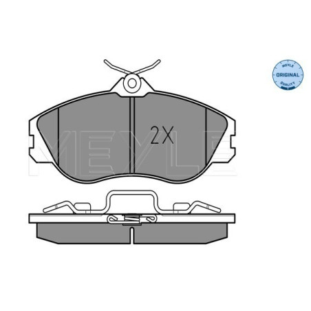 MEYLE 025 211 3819/W Brzdové destičky přední pro Audi 100 200 Coupe 80 90 Quattro Cabriolet