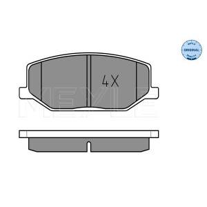 MEYLE 025 211 4215 Brake Pads Set Front for Suzuki Jimny SJ