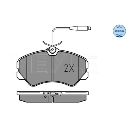 MEYLE 025 212 0519/W Plaquettes de frein avant pour Ducato J5 C25
