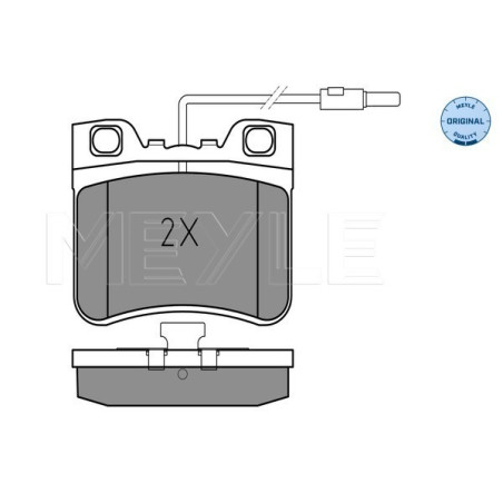 MEYLE 025 212 6717/W Brake Pads Set Front for AX 106 Saxo