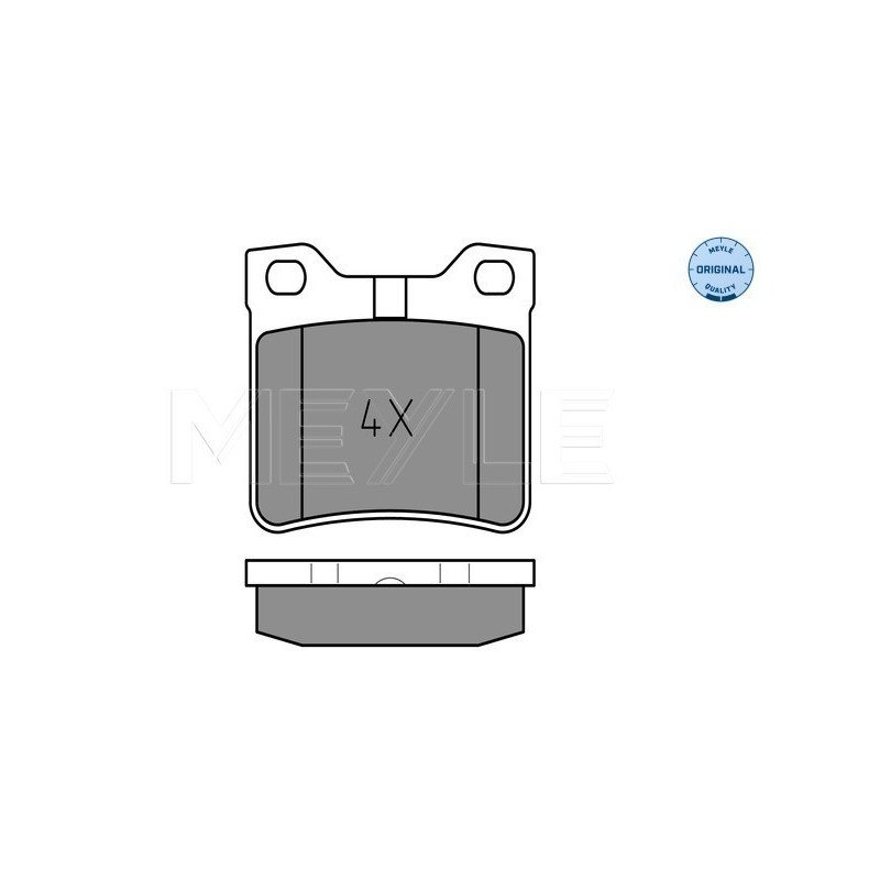 MEYLE 025 212 7817/W Bremsbeläge Hinten für Peugeot 605