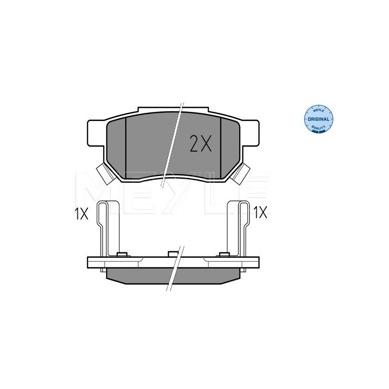 MEYLE 025 213 1313/W Pastiglie freno posteriore per Civic 200 400 Accord Concerto CRX Cabriolet