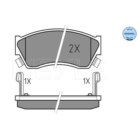 MEYLE 025 213 3314/W Brzdové platničky predné pre Swift Alto Justy