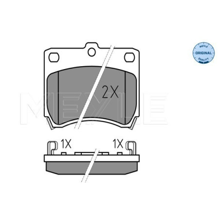 MEYLE 025 213 5514/W Brake Pads Set Front for Pride 121