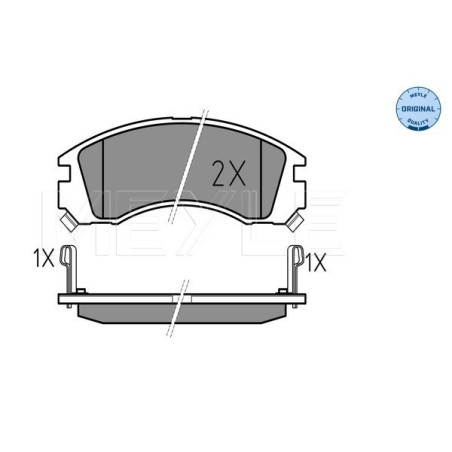 MEYLE 025 213 6315/W Pastiglie freno anteriore per Galant Pajero Sport Outlander L 400 200 Lancer