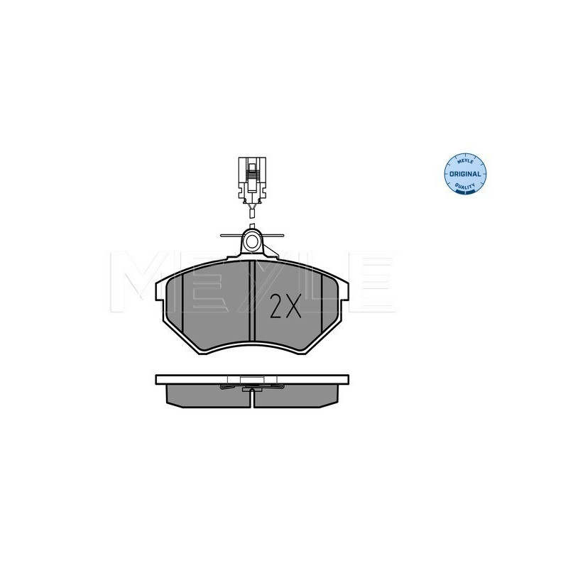 MEYLE 025 213 6619/W Brzdové destičky přední pro Golf Vento Corrado