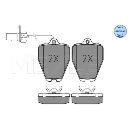 MEYLE 025 214 5218/W Brake Pads Set Front for Audi A8 A6 100