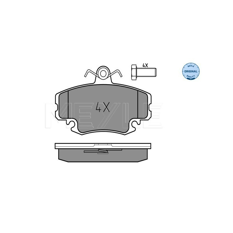 MEYLE 025 214 6318/W Pastillas de freno delantero para 19 Clio Megane Logan Sandero 309 Thalia Rapid