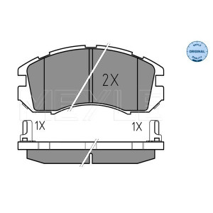 MEYLE 025 214 9517/W Brzdové platničky predné pre Subaru Impreza Legacy