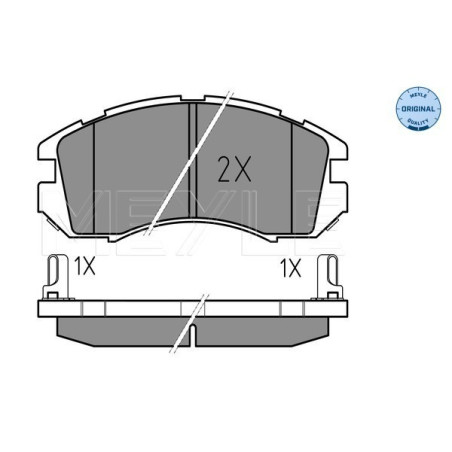 MEYLE 025 214 9517/W Brzdové destičky přední pro Subaru Impreza Legacy