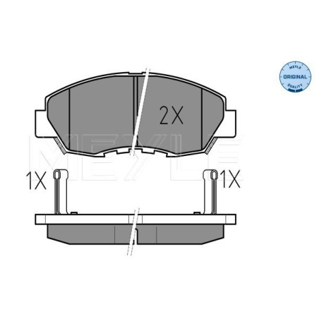 MEYLE 025 214 9918/W Brake Pads Set Front for Accord Civic CR-V