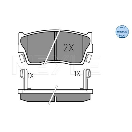 MEYLE 025 215 0014/W Brzdové destičky přední pro Suzuki Vitara X-90
