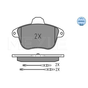 MEYLE 025 215 0417/W Brzdové platničky predné pre Citroen XM