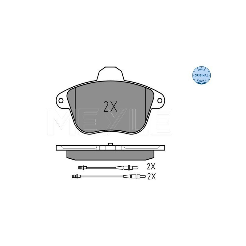 MEYLE 025 215 0417/W Pastiglie freno anteriore per Citroen XM