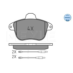 MEYLE 025 215 0717/W Pastiglie freno anteriore per Peugeot 605